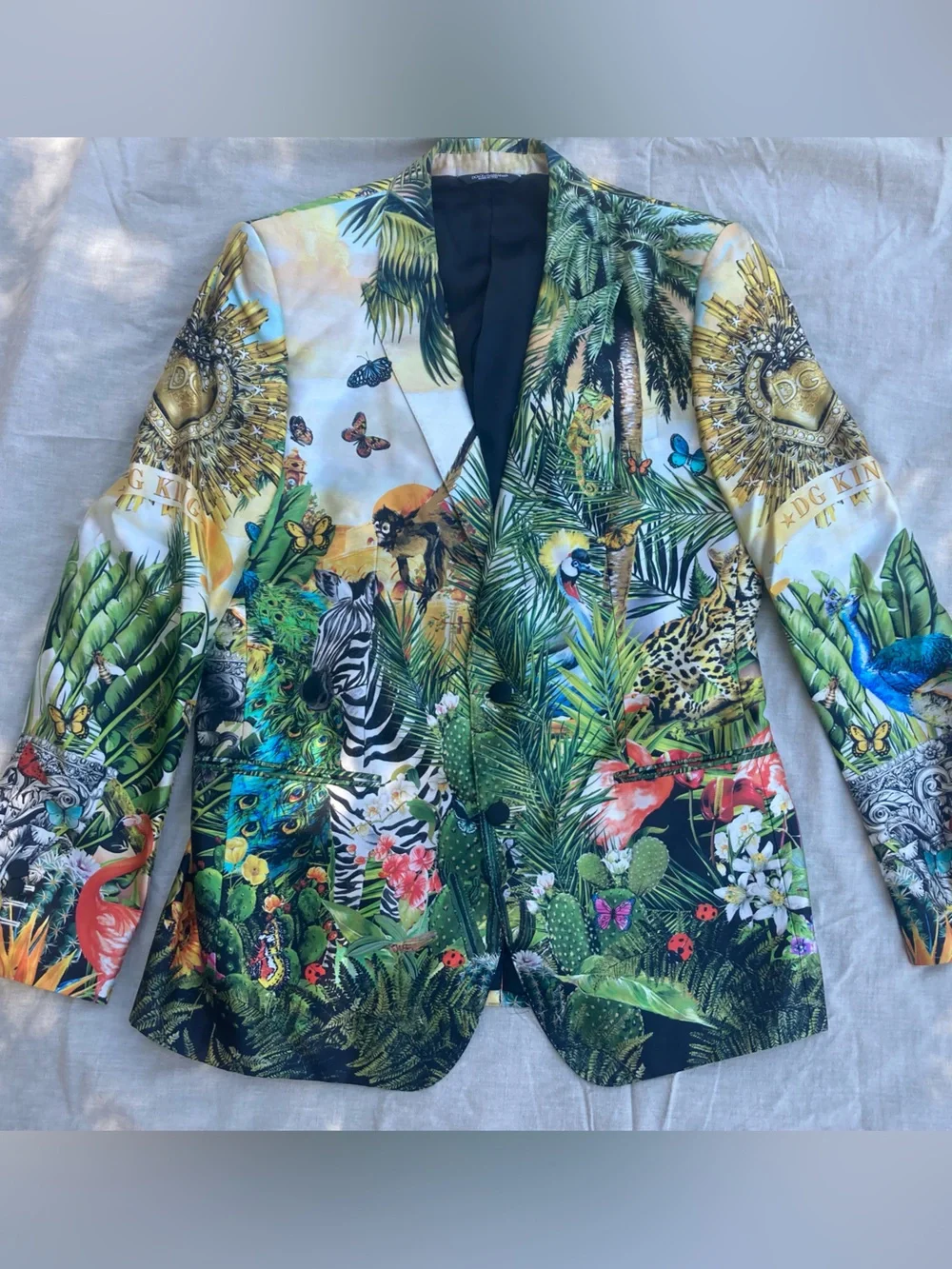 Dolce Gabbana Martini Silk Blazer IT52 US42 L - Picture 1 of 12